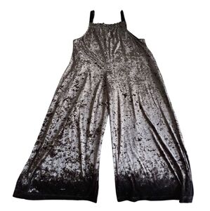 Simple By Suzanne Betro 1X Crushed Velvet Jumpsuit